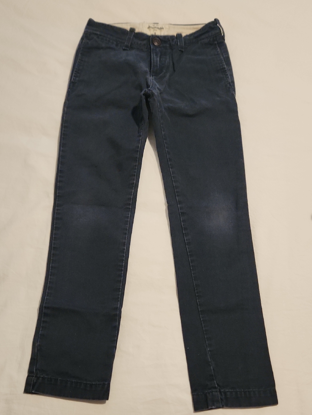 Abercrombie Kids 8 Dark Navy Straight Chino